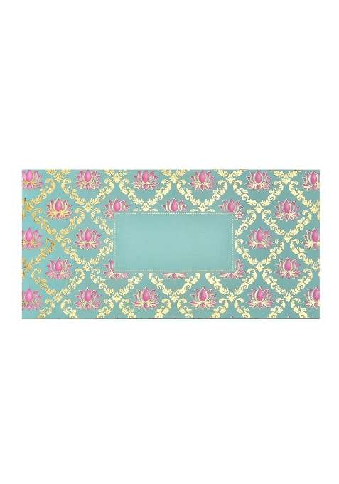Fonsie Blue Cash Shagun Fancy Design Envelopes for Gifting Money on Wedding Gift Baby Shower Gift Pack of 75