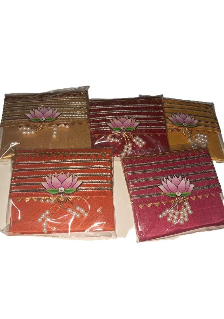 Small Gota Patti Envelope for Wedding Birthday Shagun Money Gifting Pack of 6 - Indya