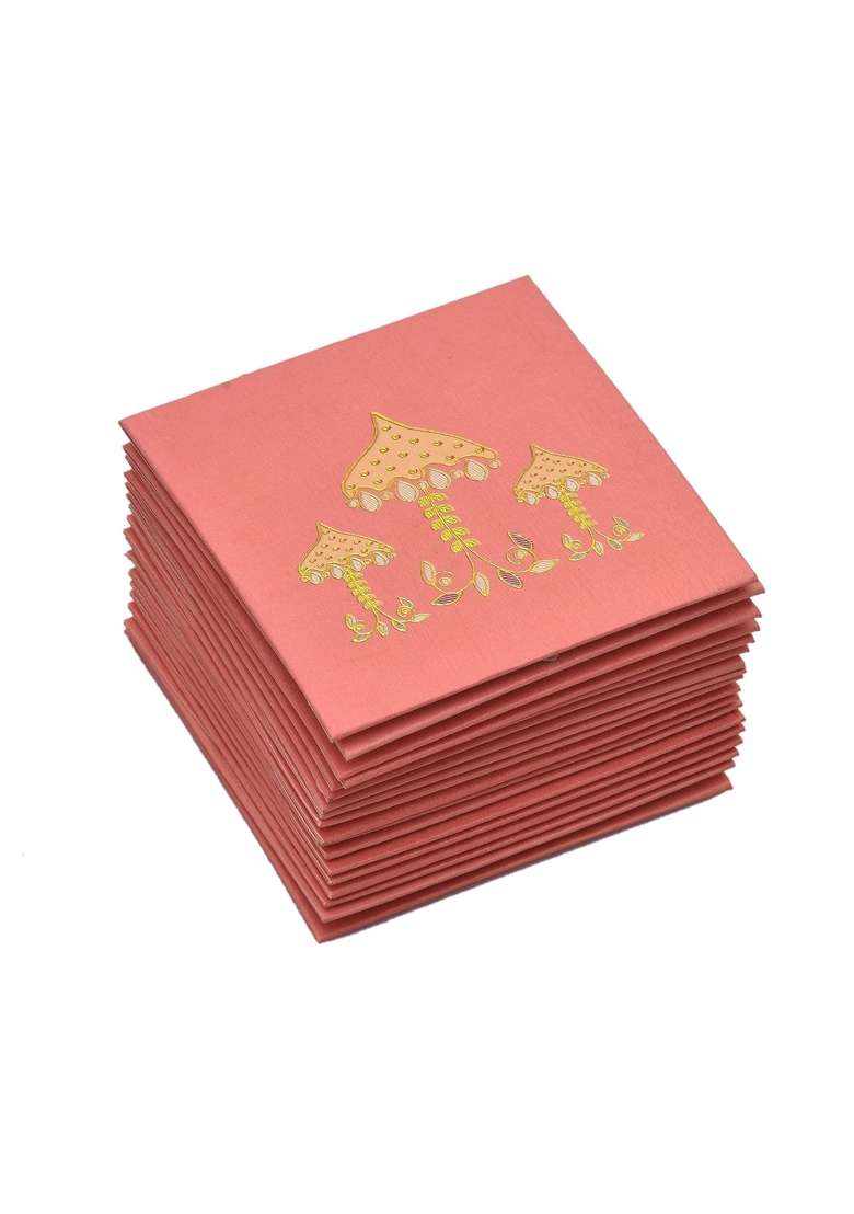 Anand Cards Shagun Money Envelope Premium Envelope Pocket Size Umbrela Chatri Peach Money Shagun Wedding - Indya