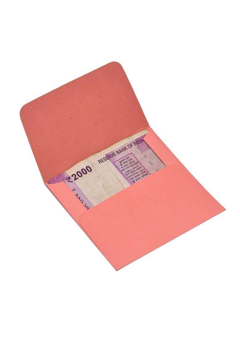 Anand Cards Shagun Money Envelope Premium Envelope Pocket Size Umbrela Chatri Peach Money Shagun Wedding - Indya