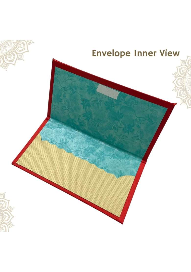 Vanya Creations Rectangle Shape Satin Cloth Fabric with Acrylic Morpankh Design Designer Fancy Pack of 4 - Indya
