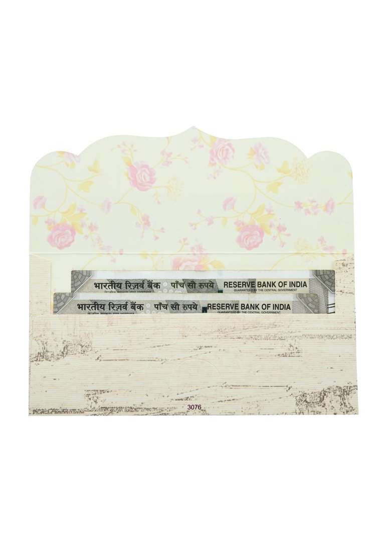 Fonsie Cash Shagun Fancy Design Envelopes for Gifting Money on Wedding Gift Pack of 50 - Indya