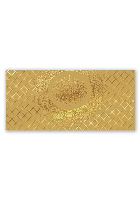 Brown Cloud Customised Exclusive Gold FOIL Shagun Money Gift Envelope Cover Lifafa for Gift Festival Pack of 20