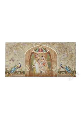 Fonsie Cream Cash Shagun Fancy Design Envelopes for Gifting Money on Wedding Gift Pack of 50