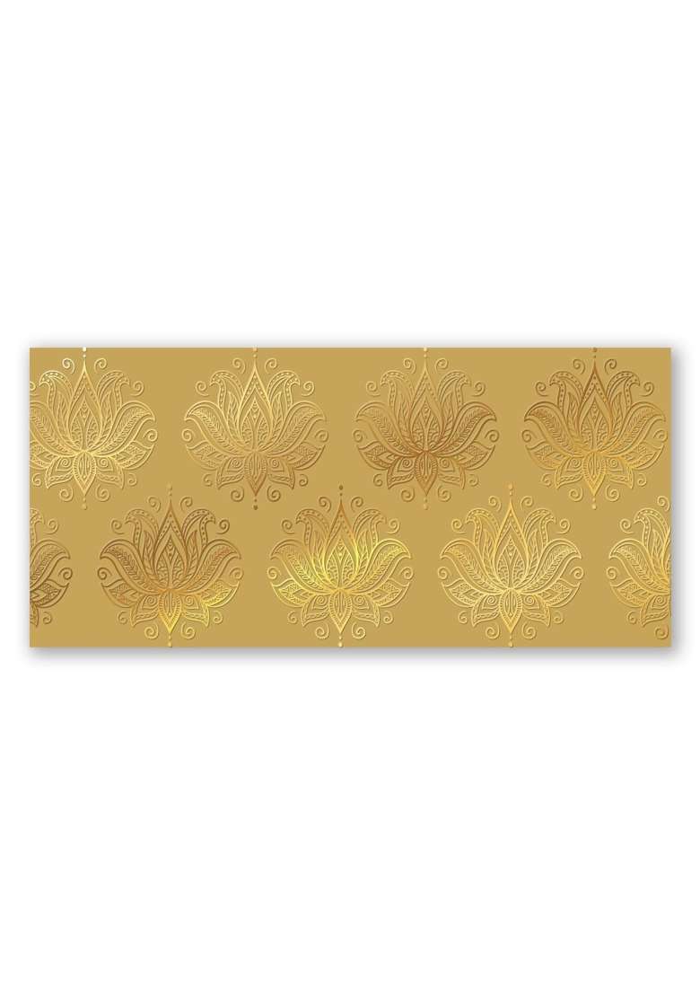 Brown Cloud Exclusive Gold FOIL Shagun Money Gift Envelope Cover Lifafa for Gift Festival Wedding Pack of 20 - Indya