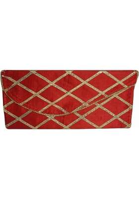 Handmade Cloth Cash Envelopes for Gifting Money for Wedding Baby Shower Shagun Envelopes Red 34 Pack of 5
