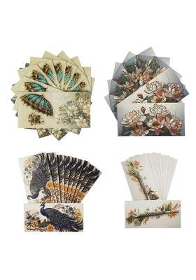 Bahubali Digiglam Top 4 Design Gold Printed Shagun Envelopes for Wedding Lifafa Pack of 40
