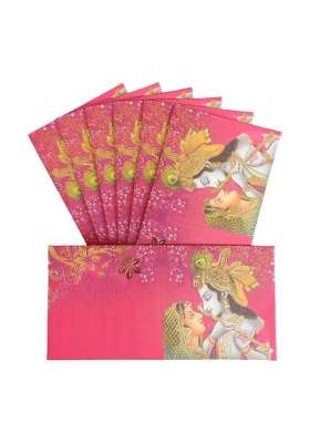 Jhintemetic Colourful Designer Shagun Lifafa Money Gift Envelope Digitally Printed for Gifting Money Pack of 40
