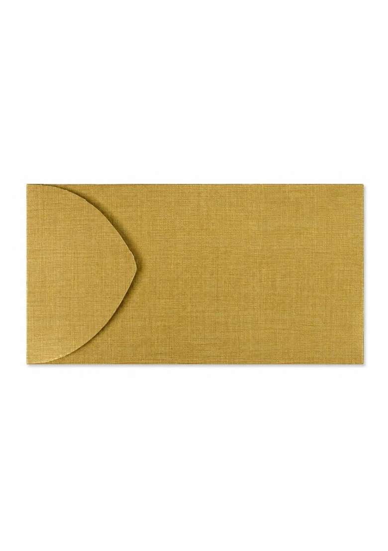 DEV Sanket Decorative Money Envelope Gold Floral Shagun Envelope for Cash Gifts Weddings Festivals Pack of 5 - Indya
