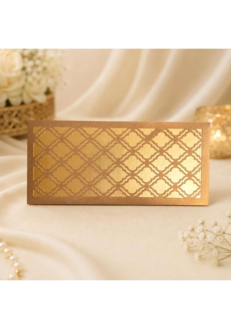 Izels Premium Shagun Envelopes Lifafa Laser Cut Money Gift Covers for Weddings Birthdays Pack of 30 - Indya