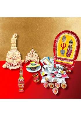 Multicolour Bells and Glitters Bengali Wedding Supplies Kit