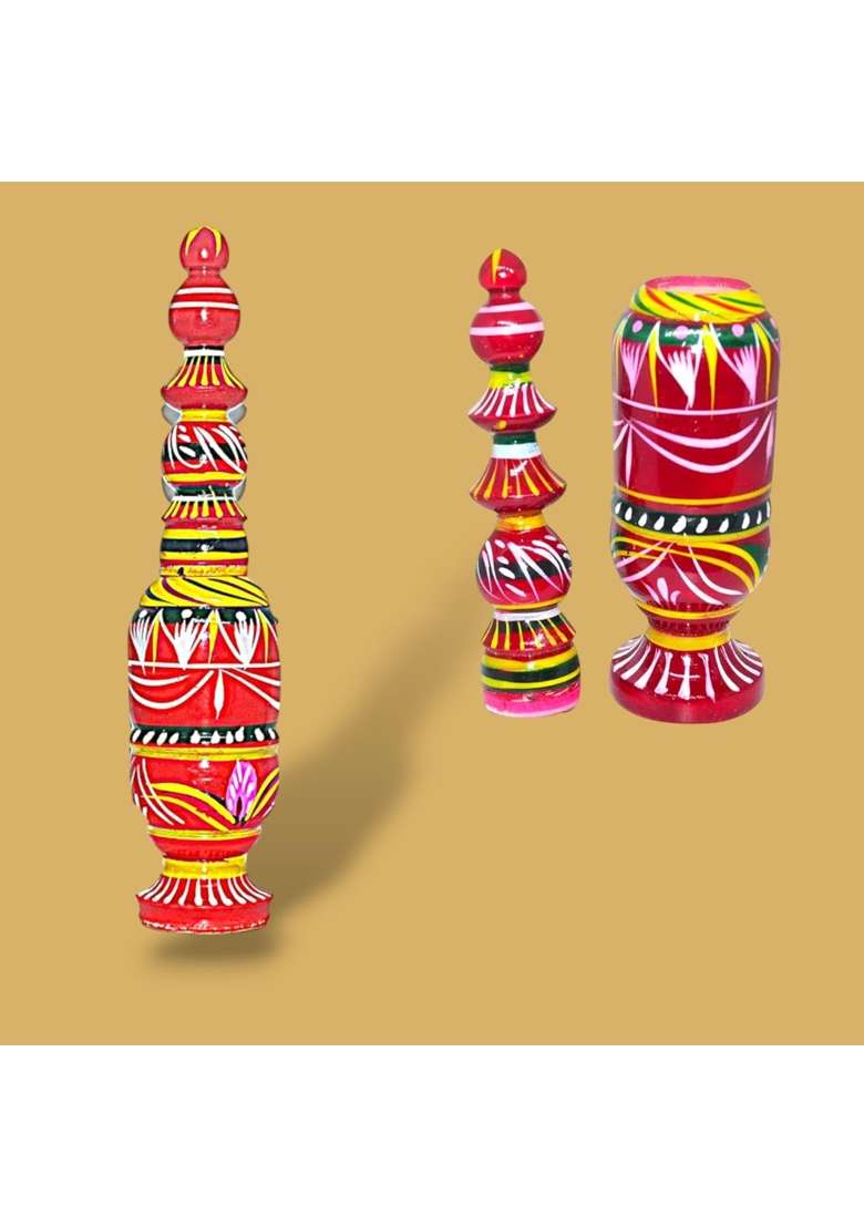Multicolour Bells and Glitters Bengali Wedding Supplies Kit - Indya