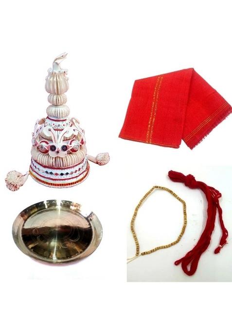 Pujadukaan Baby Boy Annaprashan or Mukhe Bhaat or Rice Ceremony Items Complete Package of Topor Cheli Kaapor