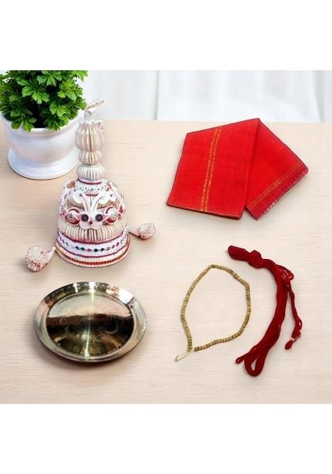 Pujadukaan Baby Boy Annaprashan or Mukhe Bhaat or Rice Ceremony Items Complete Package of Topor Cheli Kaapor