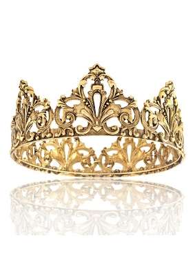 Yadirf Alloy King Queen Royal Full Round Crown Wedding Tiara Headbands Princess Crowns for Pageant Party Hair