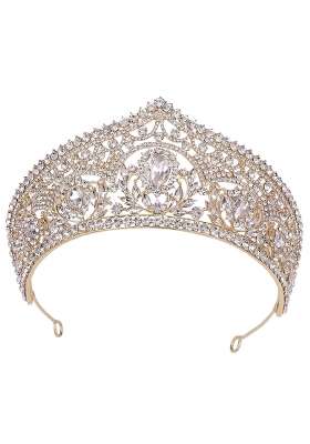 Shopora Bridal Crown Headpieces Pageant Headpiece for Festival Birthday Aureate