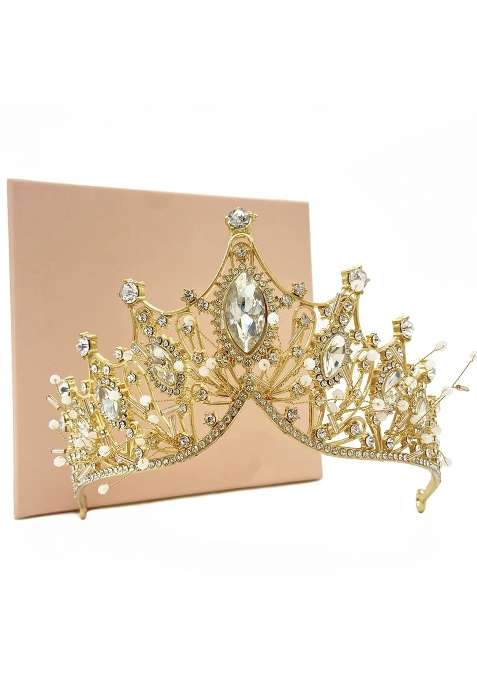 Moonight Wedding Crown for Bride Rhinestone Princess Tiara for Women Prom Queen Crown Pageant Bridal Wedding