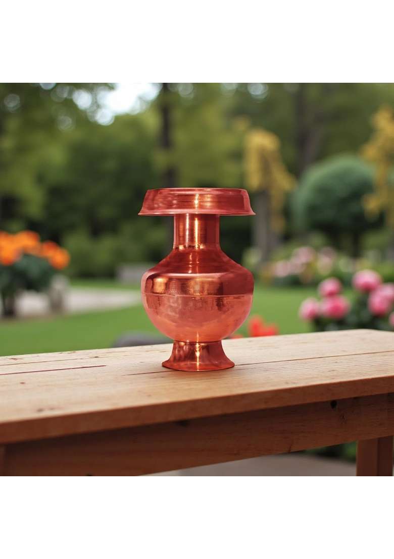 Shrinika Copper Pooja Kalash Copper Devi Ghot - Indya