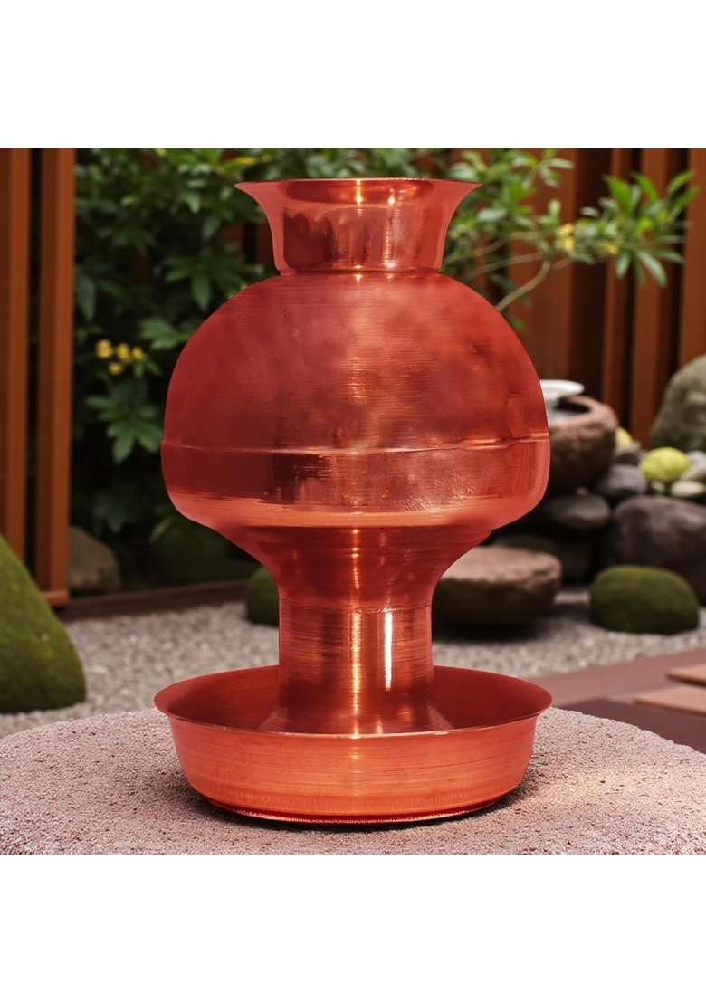 Shrinika Copper Pooja Kalash Copper Devi Ghot - Indya