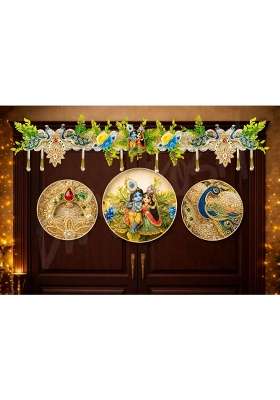 Divyakosh Multicolour Artificial Flower Toran for Door Decoration 40 Inch