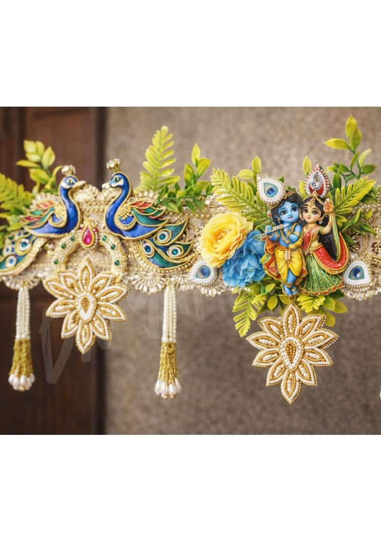Divyakosh Multicolour Artificial Flower Toran for Door Decoration 40 Inch - Indya