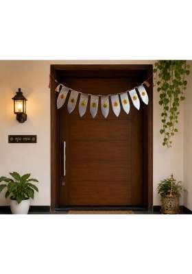 Silveric Pure 999 Silver 9 Leaf Toran for Main Door and Home Entrance