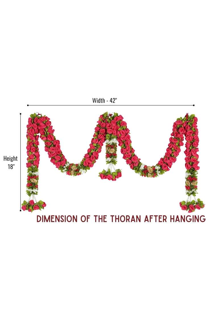 Amazon Brand Umi Toran for Main Door Entrance Bandarwal for Festival Pooja Mandir and Wedding - Indya