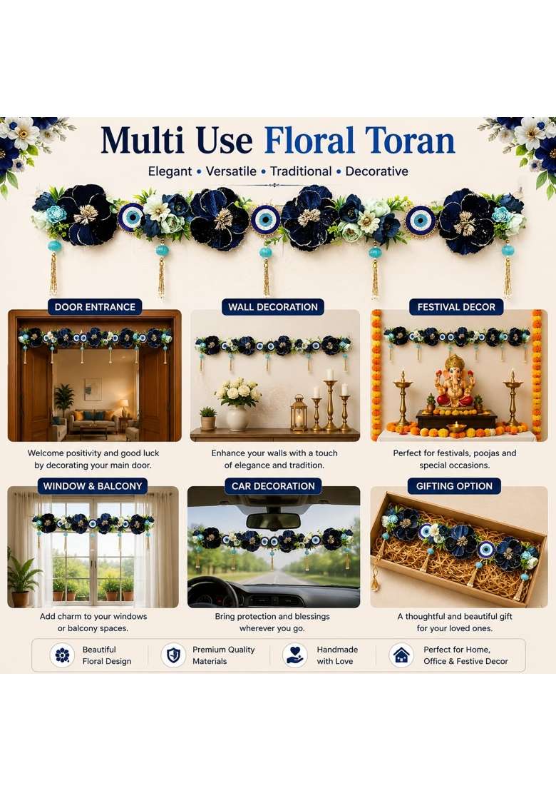 Adikala Toran Bandhanwar for Door Entrance Home Decoration and Office Decor - Indya