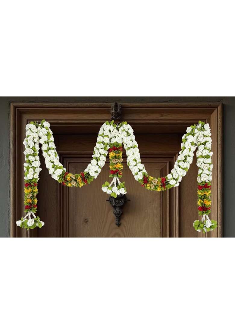 Daedal Crafters Rose Door Set Doorway Flower Toran for Main Door Entrance - Indya