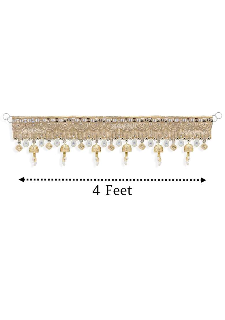 Divyakosh Multicolour Toran for Door Entrance 4Ft Luxury Festoon Bandanwar Toran - Indya