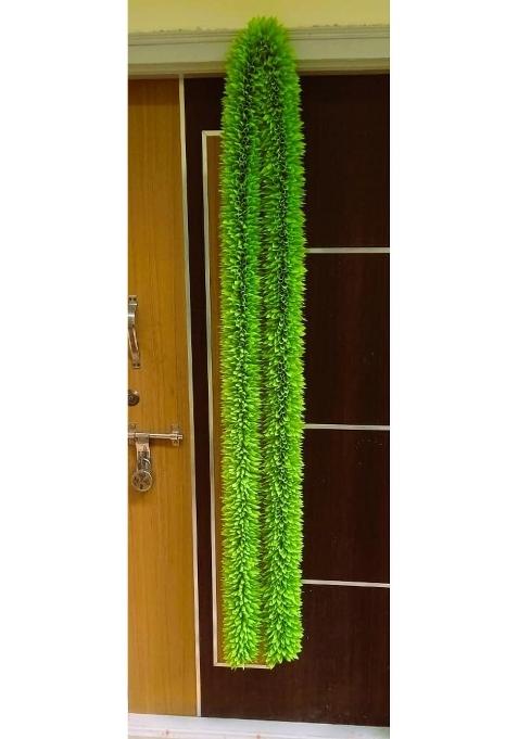 Green Dry Garland World Wall Decor Backdrop Garlands for Main Door Entrance Home Pooja Mandir Decoration
