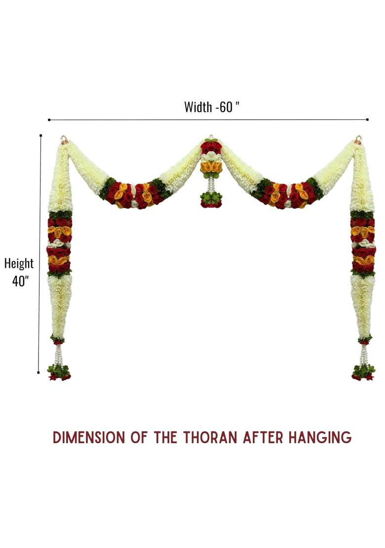 Amazon Brand Umi Toran for Main Door Entrance Bandarwal for Festival Pooja Mandir and Wedding - Indya