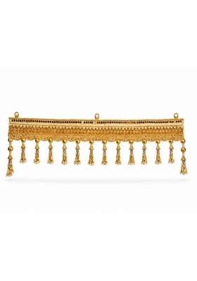 Luxury Golden Door Toran for Main Entrance Pearl Tassel Bandarwal Hanging for Diwali Decoration Wedding Pooja