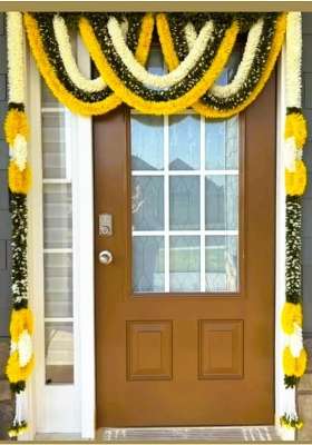 Dry Garland World Door Toran Hanging for Main Door Entrance Pooja Room and Home Decoration Item in Festival