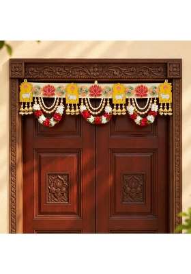 Craftvatika Multicolour Toran Bandhanwar for Main Door Entrance