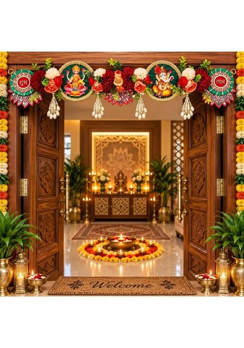 Adikala Lakshmi Ganesh Toran Bandhanwar for Door Entrance