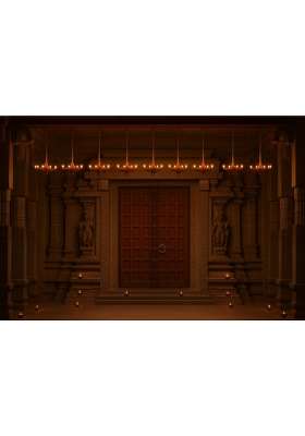 Generic Plastic Toran Style Electronic Diya Brown