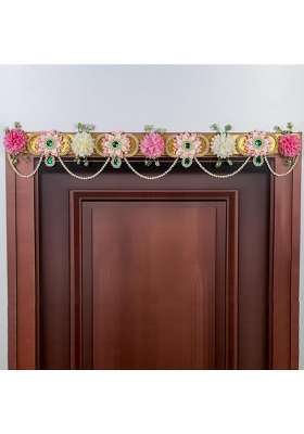 ART by Chaitasi Stylish Toran Door Handmade Thoranam with Durable Golden Base Pearls