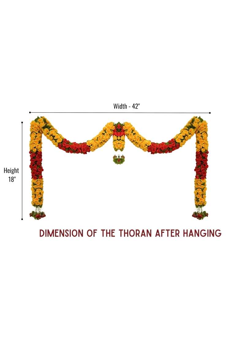 Amazon Brand Umi Toran for Main Door Entrance Bandarwal for Festival Pooja Mandir and Wedding - Indya
