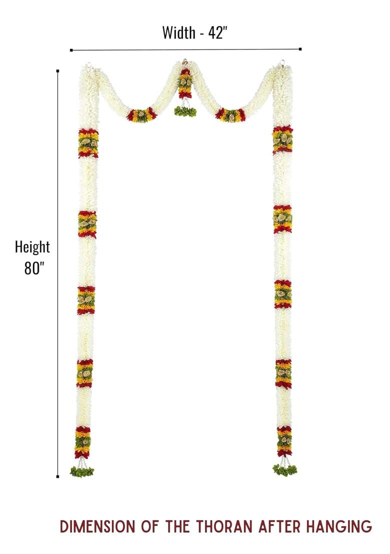 Amazon Brand Umi Toran for Main Door Entrance Bandarwal for Festival Pooja Mandir and Wedding - Indya