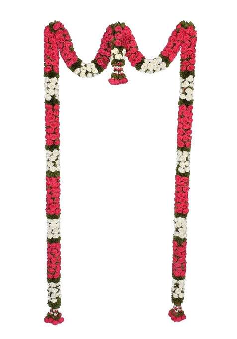 Daedal Crafters Big Rose Doorset Pink Hanging Decorative Floral Door Hanging for Festivals