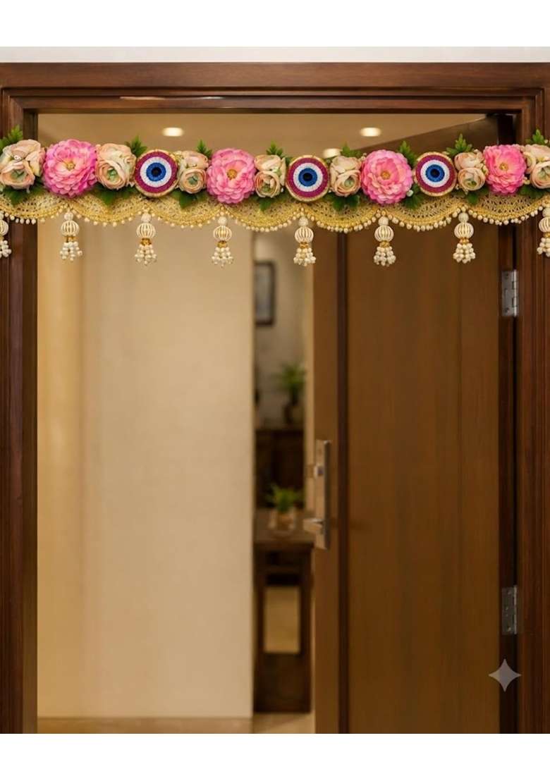 Premsons Multicolour Premium Floral Toran for Home Decor Elegant Door Hanging with Flowers - Indya
