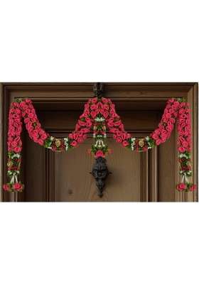 Daedal Crafters Rose Door Set Toran for Main Door Entrance