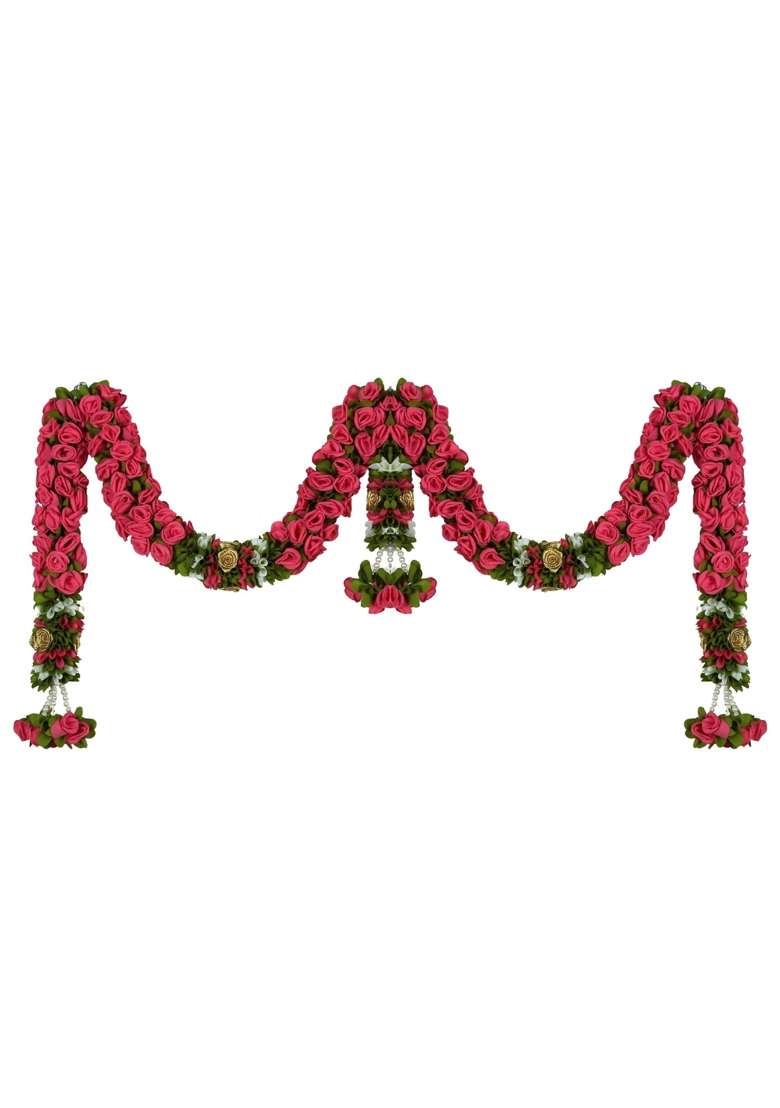 Daedal Crafters Rose Door Set Toran for Main Door Entrance - Indya