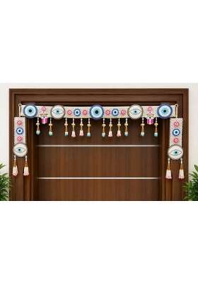 MK Craft Creation Evil Eye Nazar Door Toran Decorative Hanging for Main Door Entrance Home Office