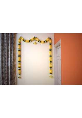 SHRI Mataji Store Flowers Garlands Double Line Door Toran Set Door Hangings for Home Office Decoration