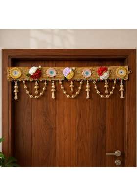 Craftvatika Multicolour Main Door Decoration Items Hanging Toran for Entrance Door Diwali Decoration for Home