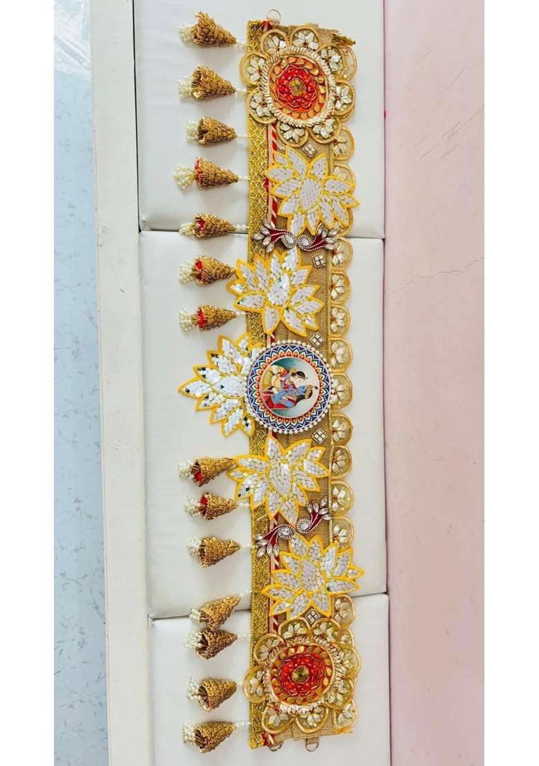 Decorative Door Toran with Mirror Work and Tassel Hangings for Every Fastival Decoration Like Diwali - Indya