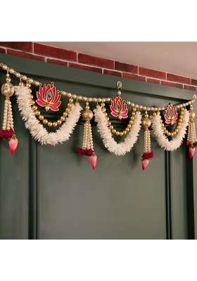 Multicolour Decorative Door Toran Hanging Traditional Bandarwal for Main Entrance Home and Office Decor