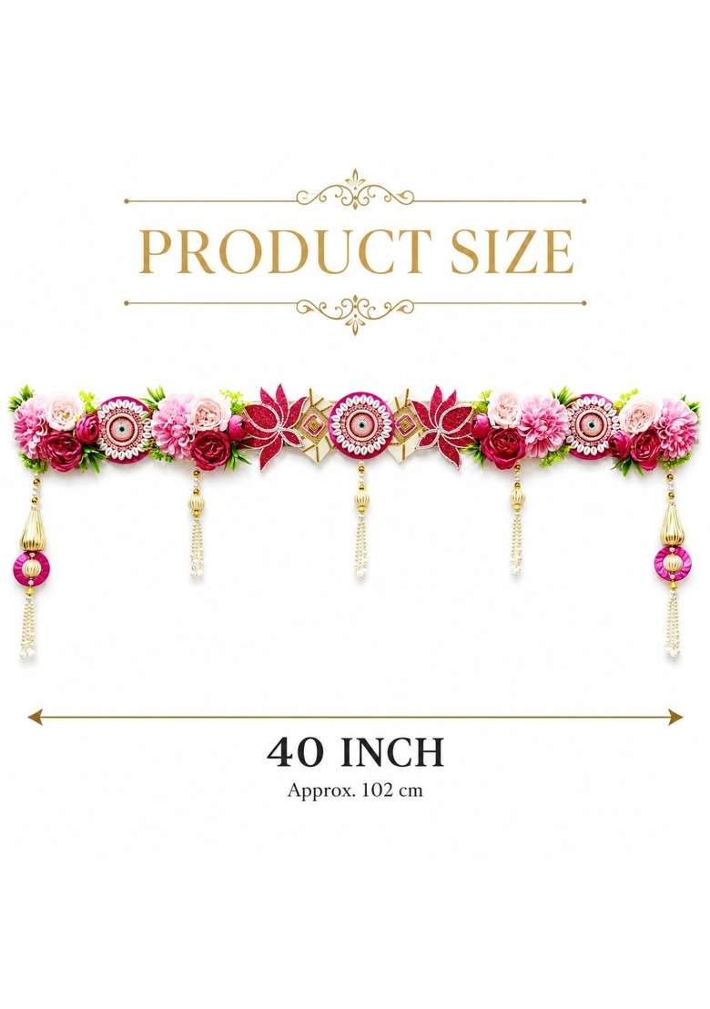 Adikala Multicolor Toran Bandhanwar for Door Entrance Temple Door - Indya